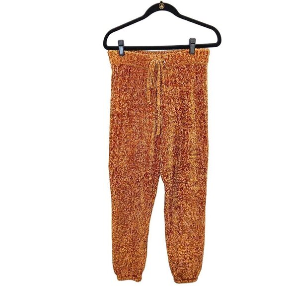 SHOE DAZZLE GOLD CHENILLE TANK & PANTS 2-PIECE OUTFIT - SIZE L - Picture 2 of 5